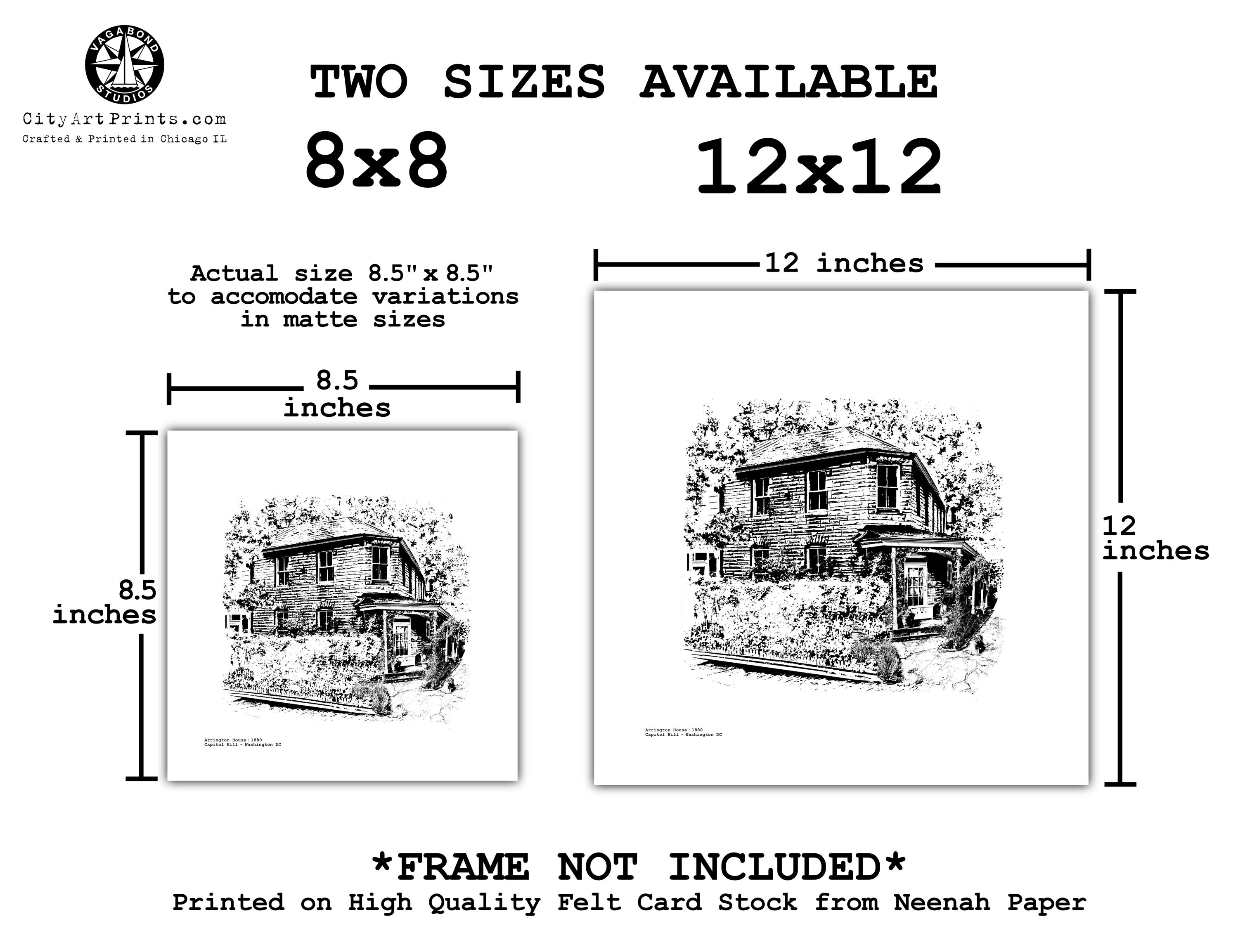 Custom Illustration of a rowhouse by cityartprints.com