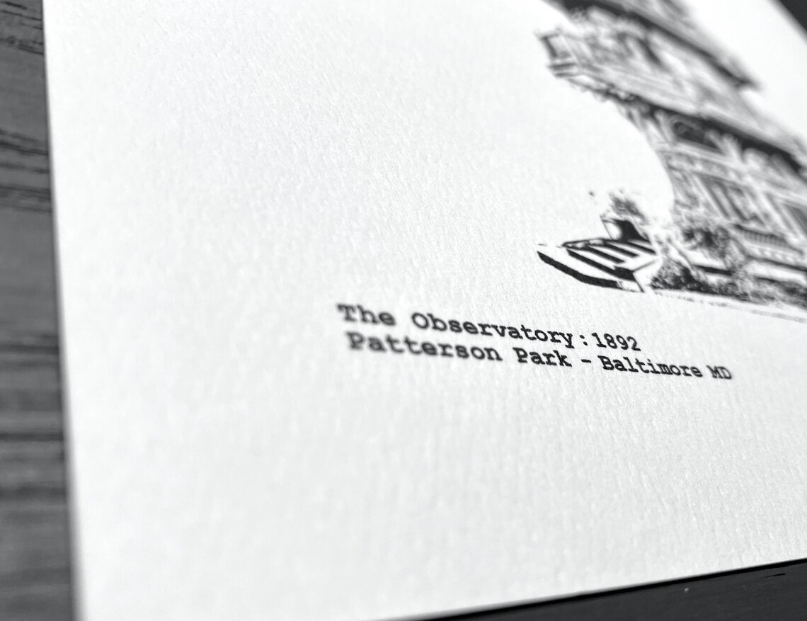 The Pagoda / Patterson Park Observatory Graphic illustration by cityartprints.com