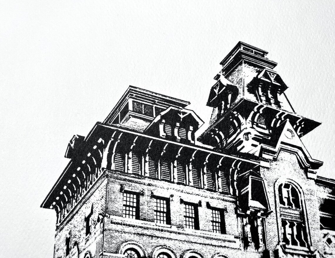 East Baltimore Artwork / Illustration of the American Brewery by cityartprints.com