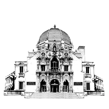 Garfield Park Fieldhouse Illustration Chicago