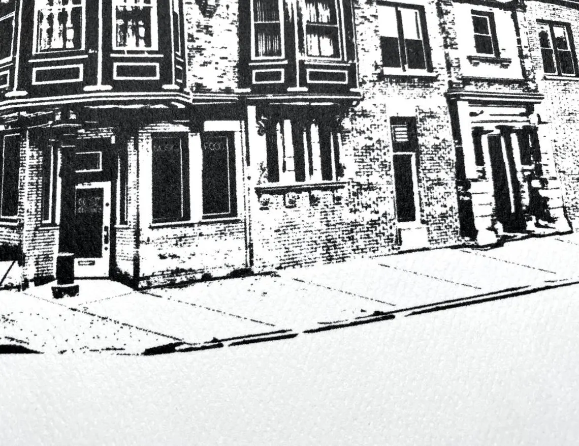 Beat Kitchen Roscoe Village Art Print / Illustration by cityartprints.com