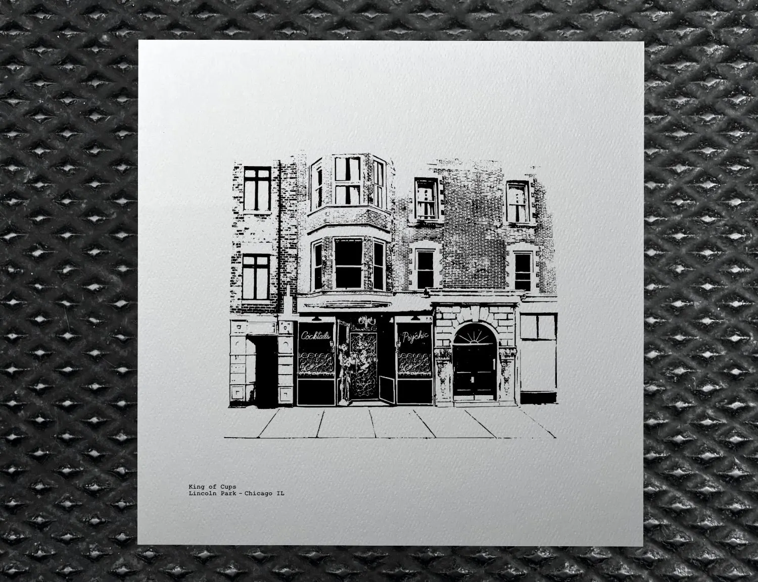 King of Cups Bar Street front illustration by cityartprints.com