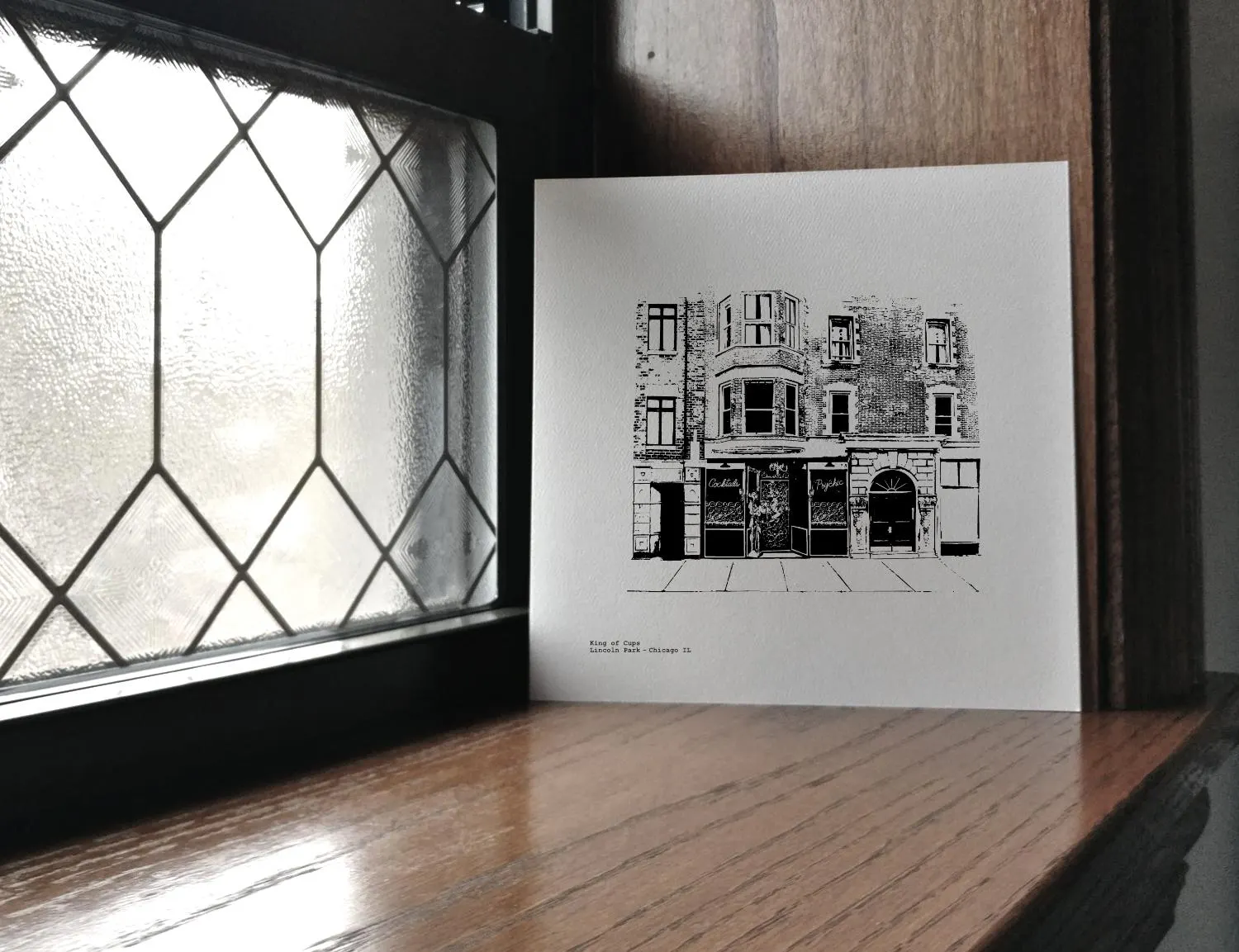 King of Cups Bar Street front illustration by cityartprints.com