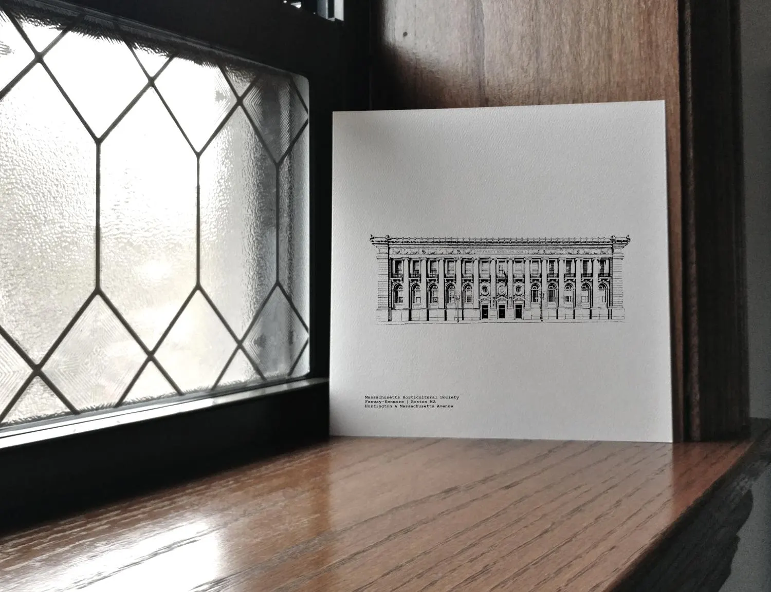 Massachusetts Horticultural Society illustration by cityartprints.com