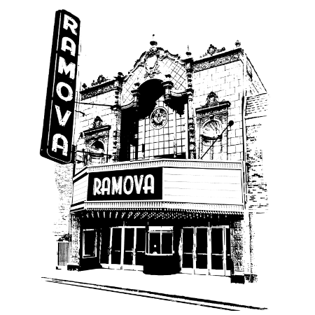 Ramova Theatre illustration Bridgeport Chicago
