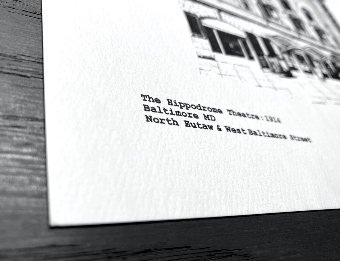 The Hippodrome Theatre  Baltimore illustration / artwork by cityartprints.com