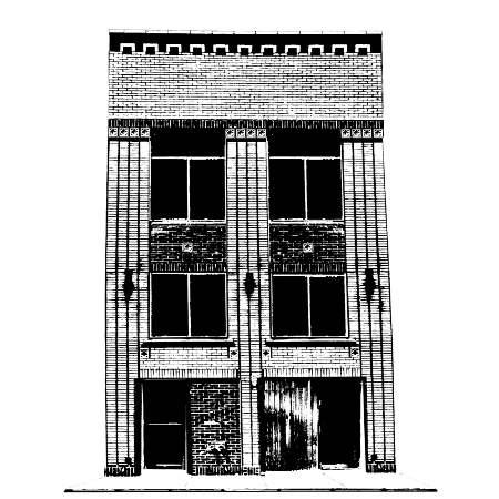 The Warehouse Chicago West Loop Art Print Illustration 