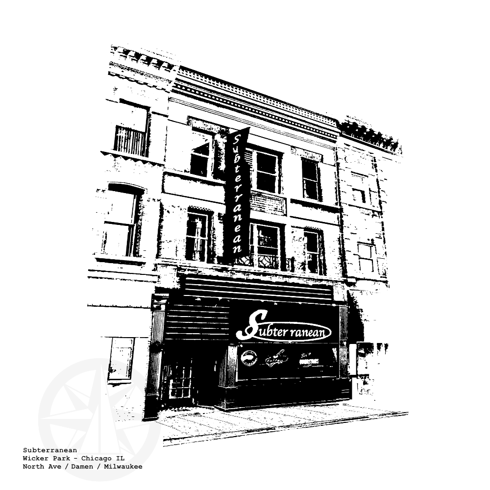 Subterranean Wicker Park Art Print / illustration by cityartprints.com