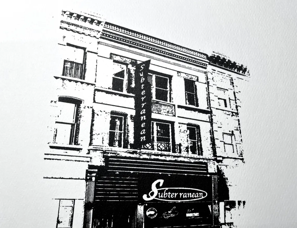 Subterranean Wicker Park Art Print / illustration by cityartprints.com