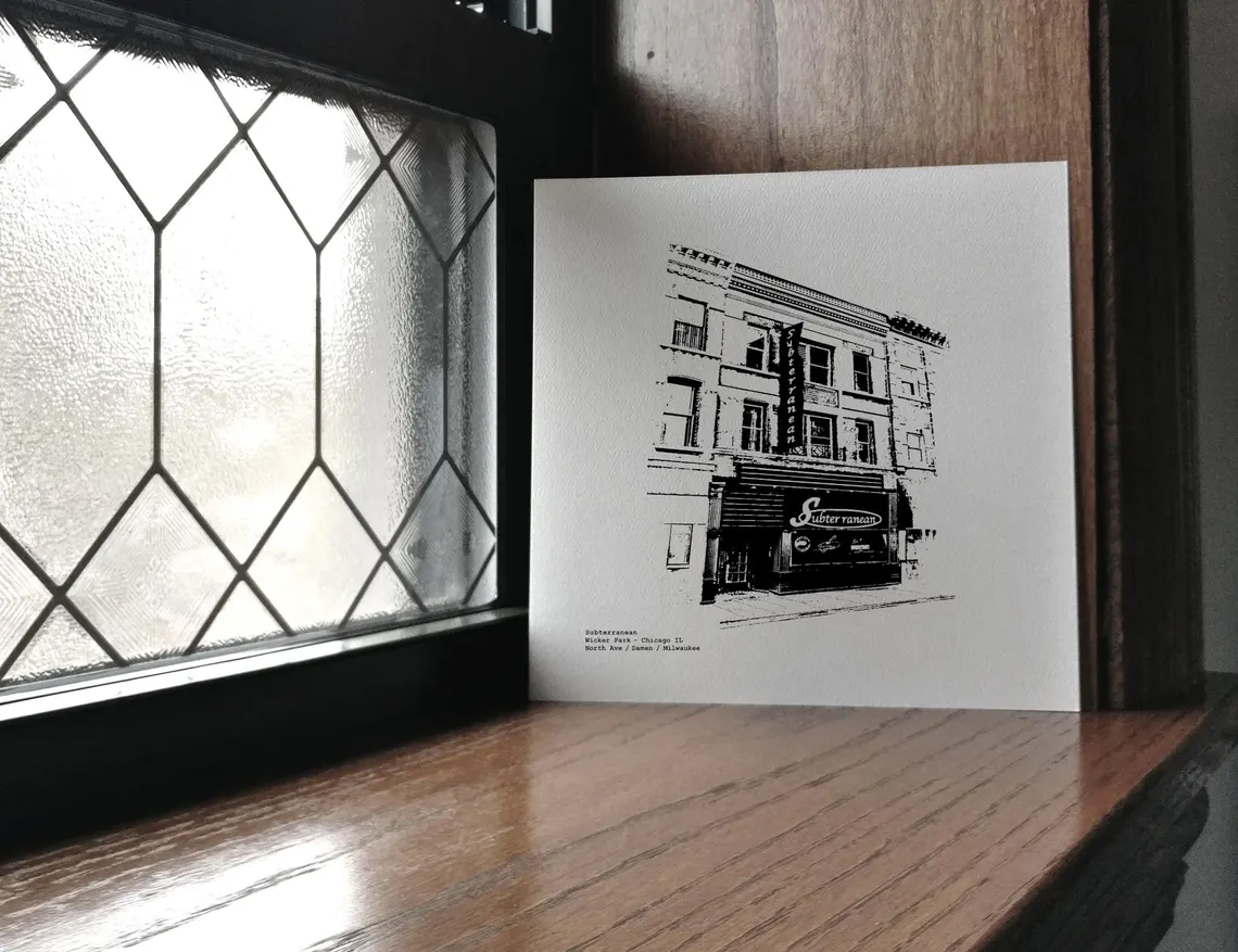 Subterranean Wicker Park Art Print / illustration by cityartprints.com